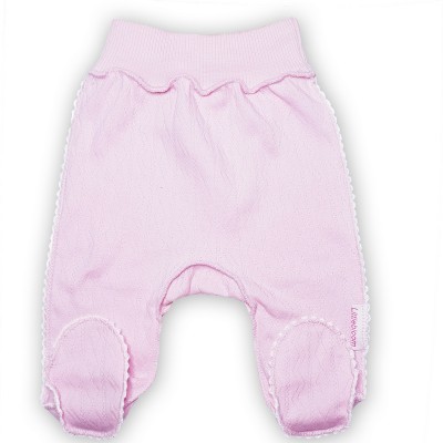 Штанишки со следом, р. 56, Ажур Розовый, уценка